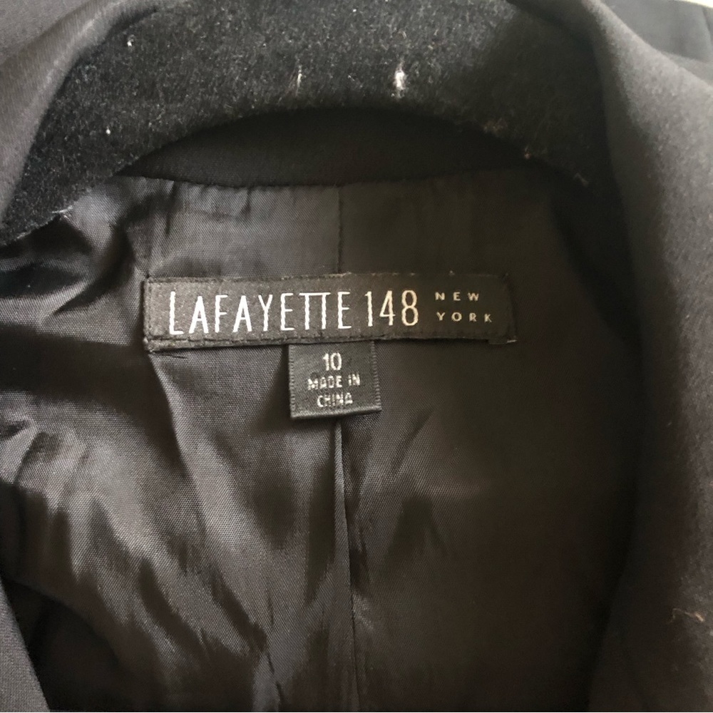 Lafayette 148 Wool Blend Blazer Jacket Black - Picture 6 of 7